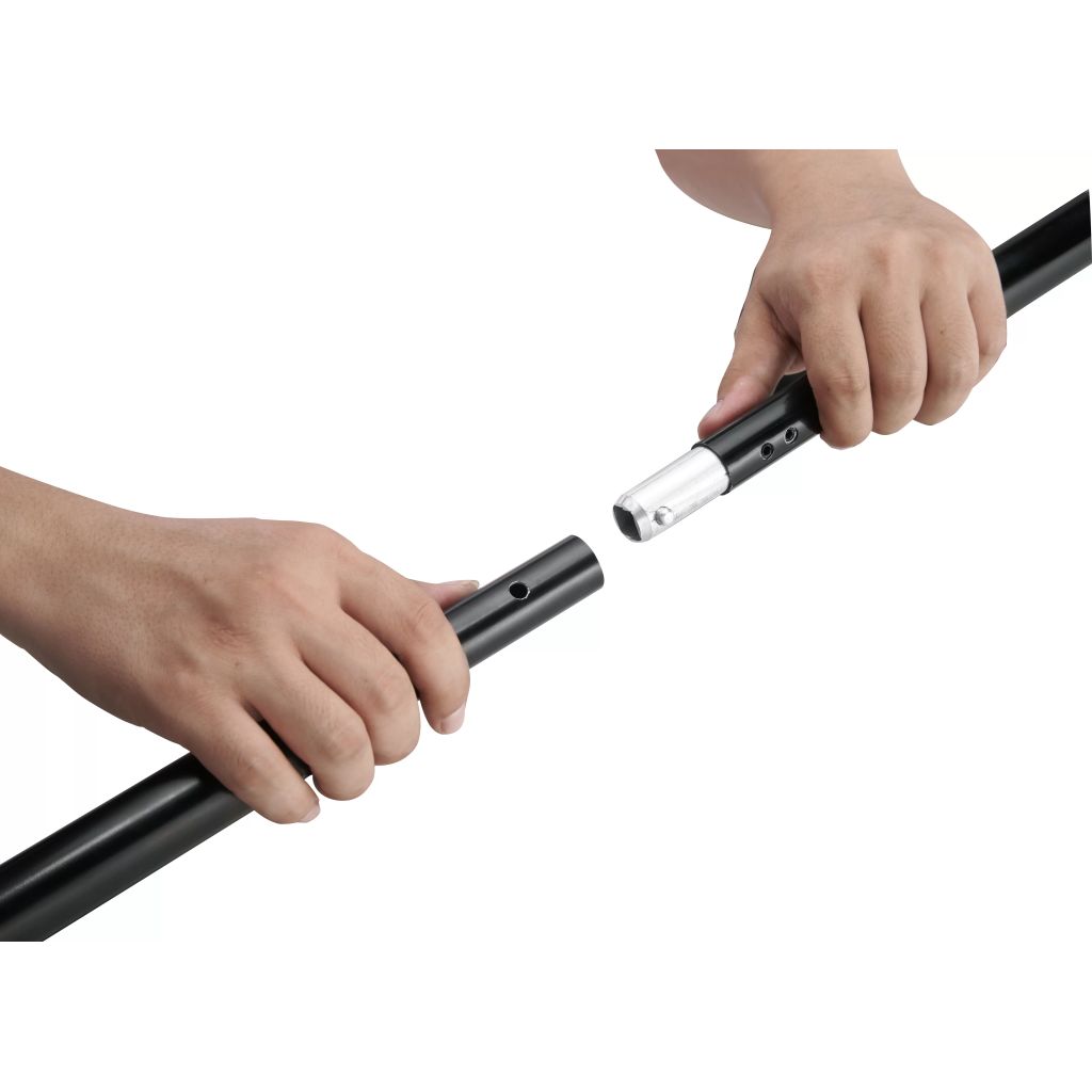 Supporto professionale telescopico per fondali e fondale bianco 3 x 5 m 02_0001523