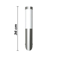 2 Lampioncini moderni da giardino acciaio inox per esterni ed interni cod mxl 61012