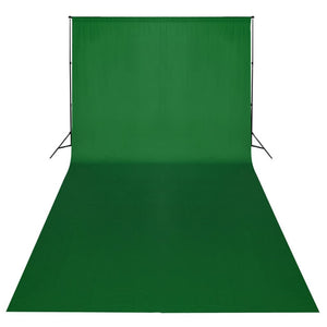 Set Studio Fotografico Fondale Verde 600x300 cm e Luci cod mxl 119138