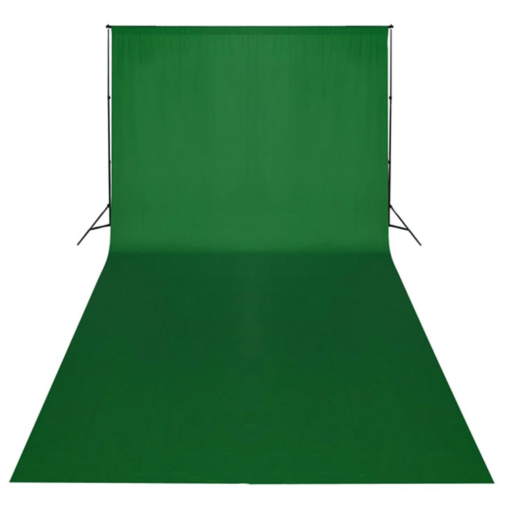 Kit studio e fondale professionale verde 600 x 300 cm e luci 02_0001423