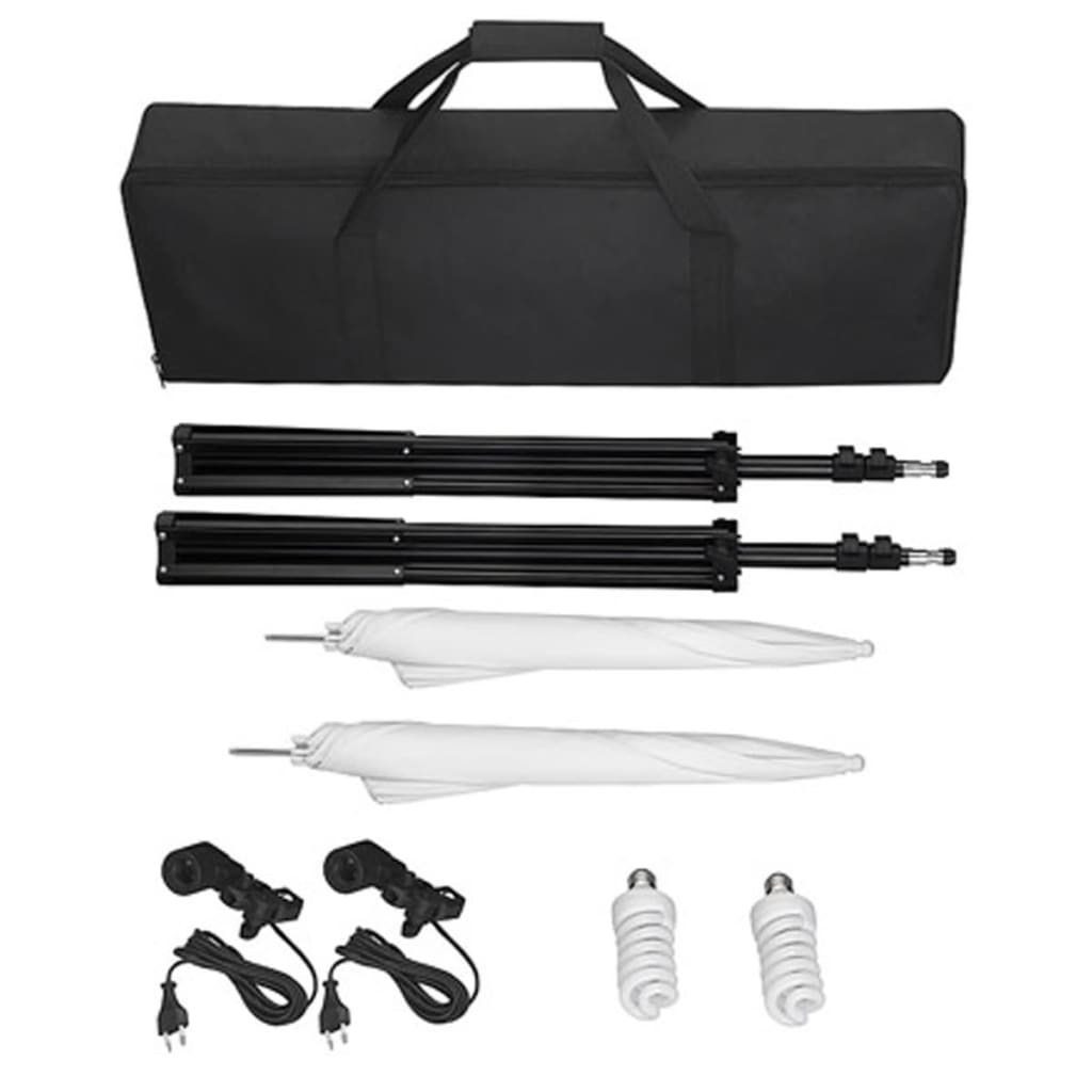 Set Studio Fotografico Fondale Verde 600x300 cm e Luci 160178