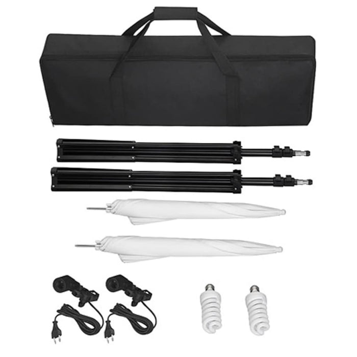 Set Studio Fotografico Fondale Verde 600x300 cm e Luci 160178