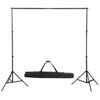 Set Studio Fotografico Fondale Nero 600x300 cm e Luci 160179