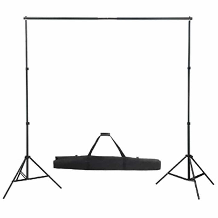 Set Studio Fotografico Fondale Nero 600x300 cm e Luci 160179