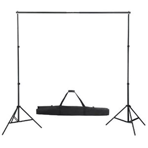 Kit studio e fondale professionale nero 600 x 300 cm e luci 02_0001422