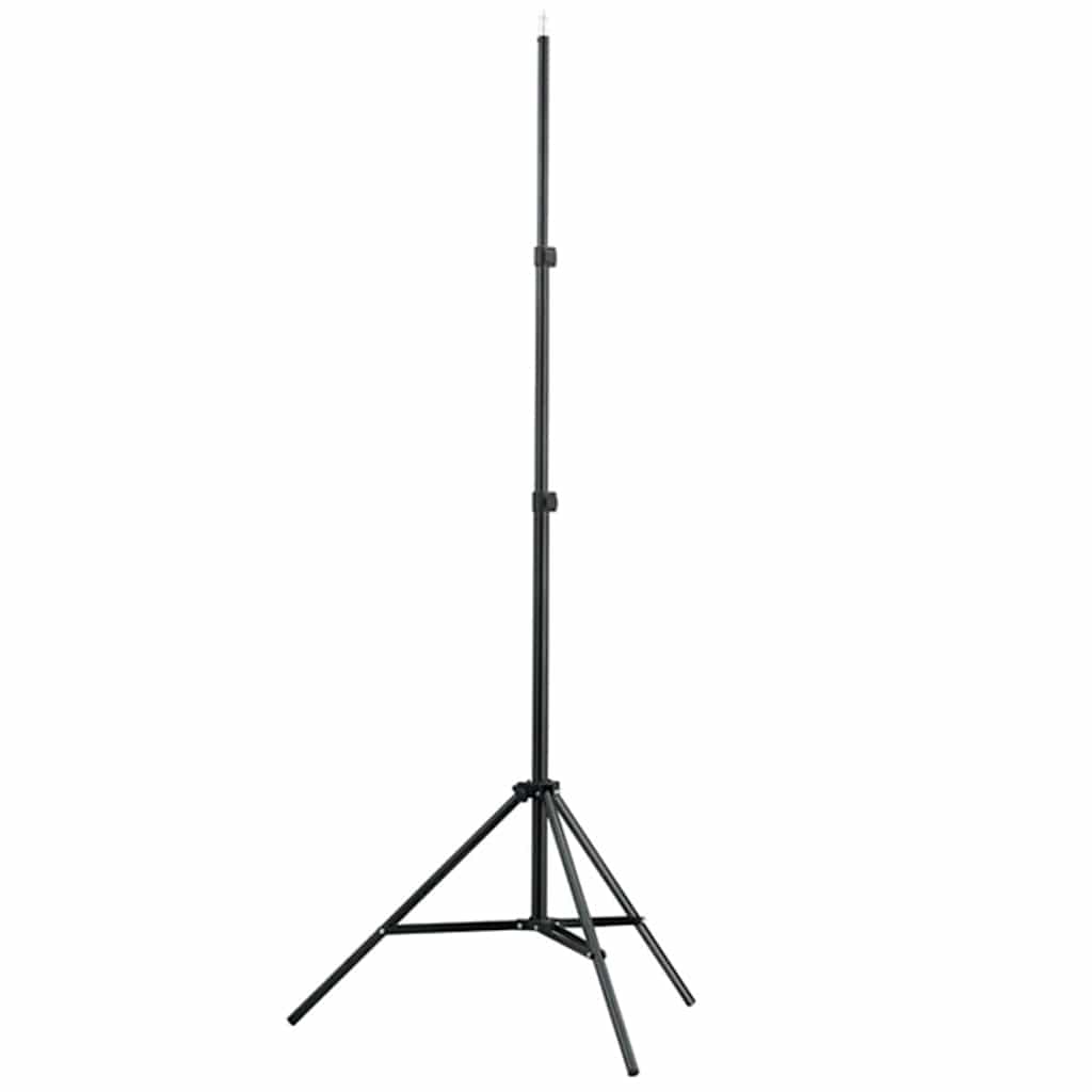 Set Studio Fotografico Fondale Nero 600x300 cm e Luci 160179