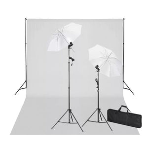 Kit studio professionale con fondale bianco 600 x 300 cm e luci 02_0001418