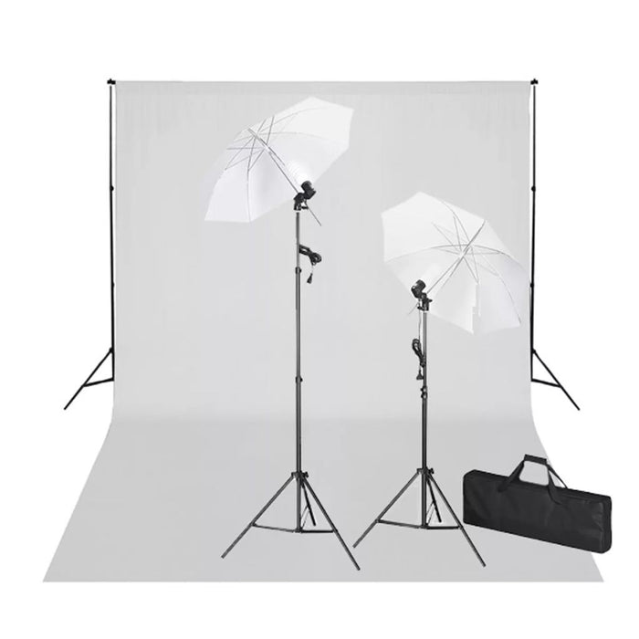 Kit studio professionale con fondale bianco 600 x 300 cm e luci 02_0001418