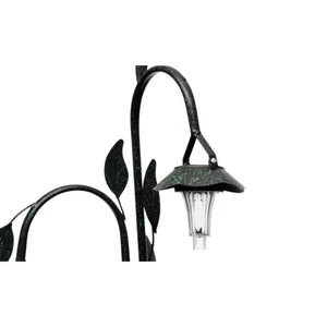 Fioriere partavasi supporto in ferro battuto e lampade LED s 40543
