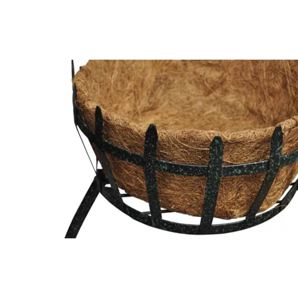 Fioriere partavasi supporto in ferro battuto e lampade LED s 40543