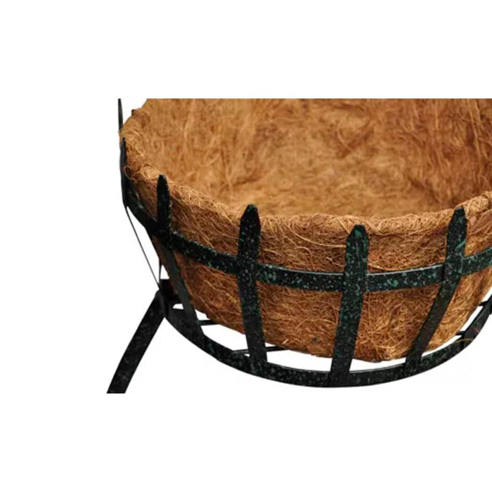 Fioriere partavasi supporto in ferro battuto e lampade LED s 40543