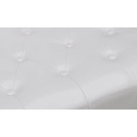 Poltrona con Poggiapiedi Bianca 60653