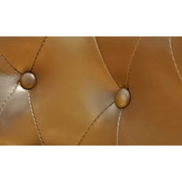 Poltrona Cabriolet con Poggiapiedi Dorata in Similpelle 60713