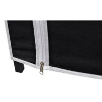 Armadio Guardaroba Pieghevole Nero 110 x 45 x 175 cm 60719