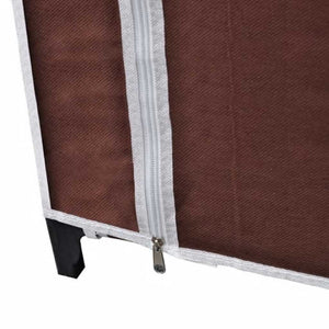 Armadio Guardaroba in Tessuto Marrone 60721