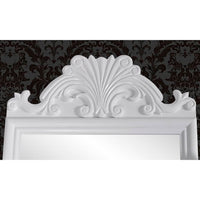 Toletta con Specchio-Tavolo da Vanit¨¤ Rettangolare Oscillante in MDF