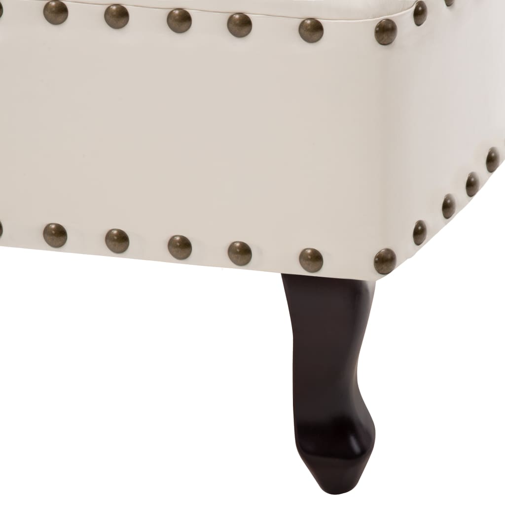 Sedia a Sdraio Bianco Crema in Similpelle cod mxl 76563