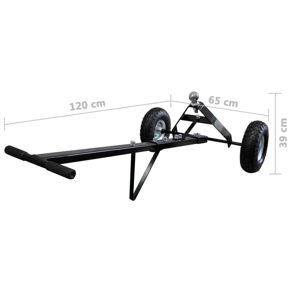 Carrello per Rimorchio Barca Manuale 275 kg 2 Ruote Pneumatiche cod mxl 70966