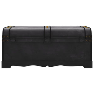 Baule del Tesoro in Legno Grande Nero 60797