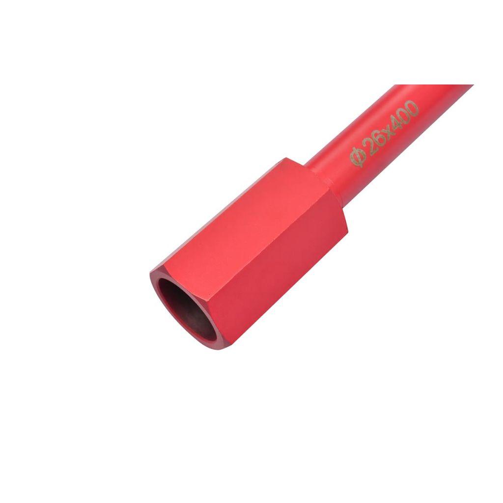 Corona diamantata per carotatrice diametro 26x400 mm utensile di foratura 02_0003949