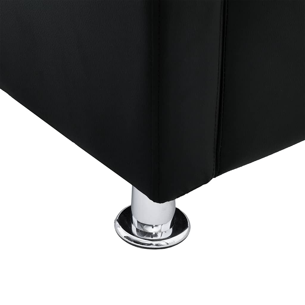 Poltrona a Pozzetto Nera in Similpelle 240068