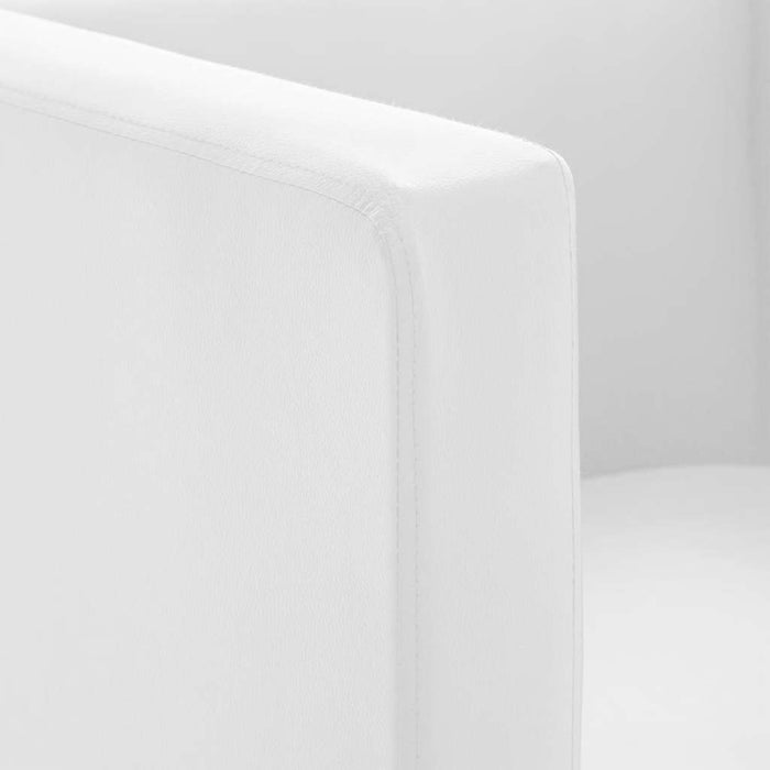 Poltrona a Pozzetto Bianca in Similpelle 240069