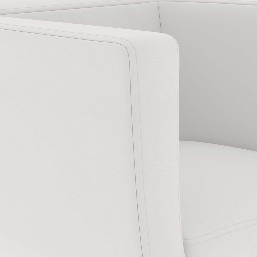 Sedie da Bar 2 pz Bianchi in Similpelle 160439