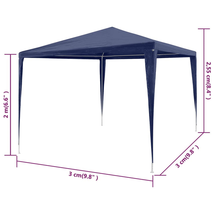 Gazebo da Esterno Tenda per Feste 3 x 3 Blu