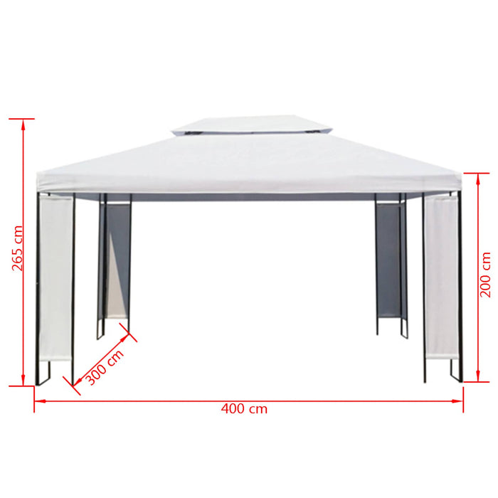 Baldacchini Bianco 3 x 4 x 2.73 m Tessuto 40625