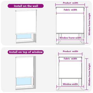 Tenda a Rullo Oscurante 80 x 175 cm Bianco Avorio 240108