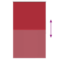 Tenda a Rullo Oscurante 100 x 175 cm Rosso 240119