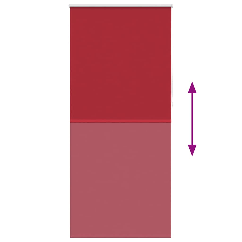 Tenda a Rullo Oscurante 80 x 230 cm Rosso 240148