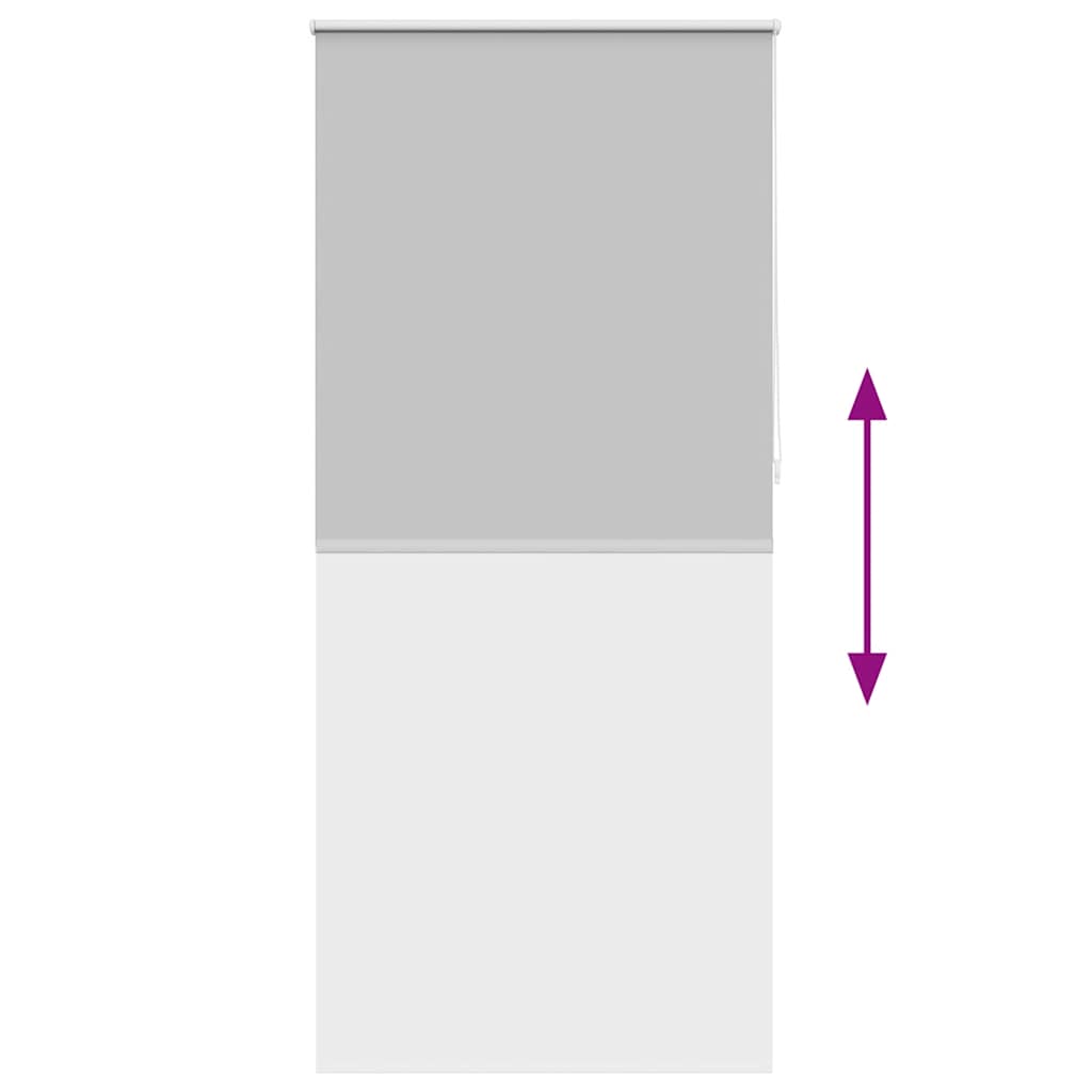 Tenda a Rullo Oscurante 80 x 230 cm Grigio 240150