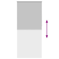 Tenda a Rullo Oscurante 80 x 230 cm Grigio 240150