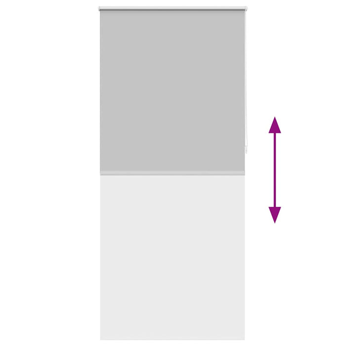 Tenda a Rullo Oscurante 80 x 230 cm Grigio 240150