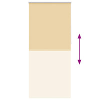 Tenda a Rullo Oscurante 100 x 230 cm Beige 240154