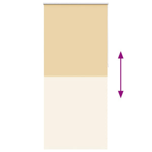 Tenda a Rullo Oscurante 100 x 230 cm Beige 240154