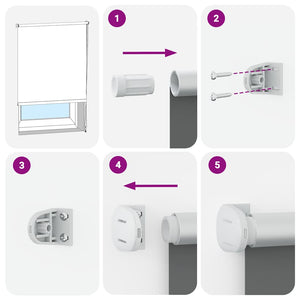 Tenda a rullo oscurante buio totale 100 x 230 cm rossa 240156