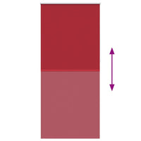 Tenda a rullo oscurante buio totale 120 x 230 cm rossa 240164