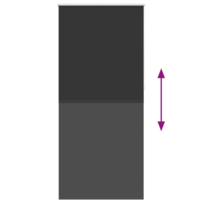 Tenda a Rullo Oscurante 120 x 230 cm Nera 240167