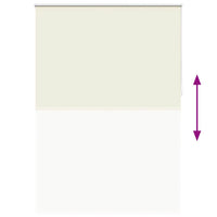 Tenda a Rullo Oscurante 140 x 230 cm Bianco Avorio 240169