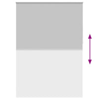 Tenda a Rullo Oscurante 140 x 230 cm Grigio 240173