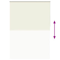 Tenda a Rullo Oscurante 160 x 230 cm Bianco Avorio 240176