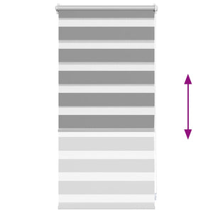 Tenda a rullo oscurante zebra 40x100cm grigia cod mxl 49953