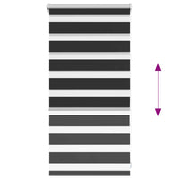 Tenda a rullo oscurante zebra 40x100cm nero cod mxl 42751