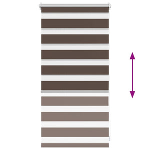 Tenda Oscurante a Zebra 40 x 100 cm Caffè cod mxl 39796