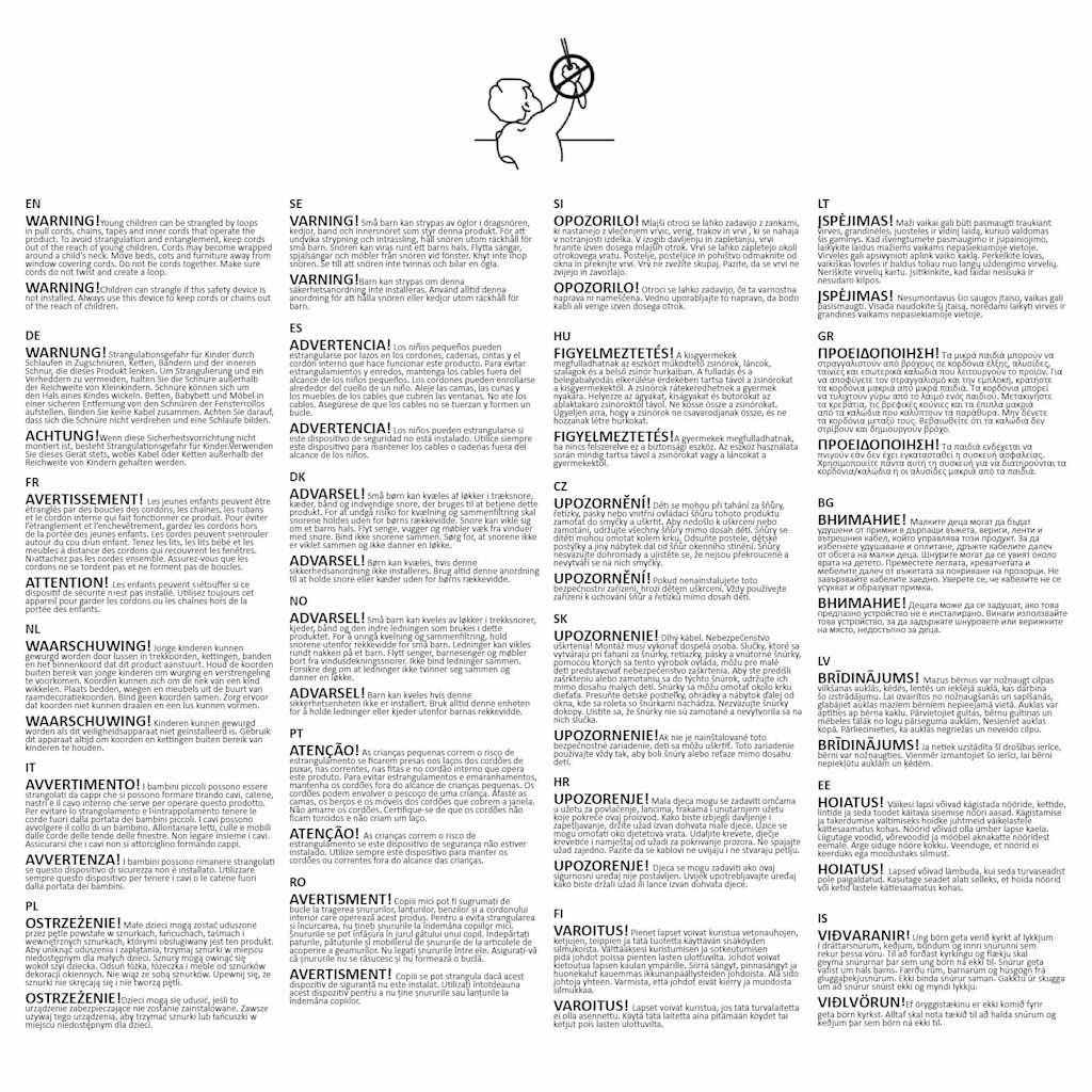 Tenda Oscurante a Rullo Zebra 50 x 100 cm Bianca 240186