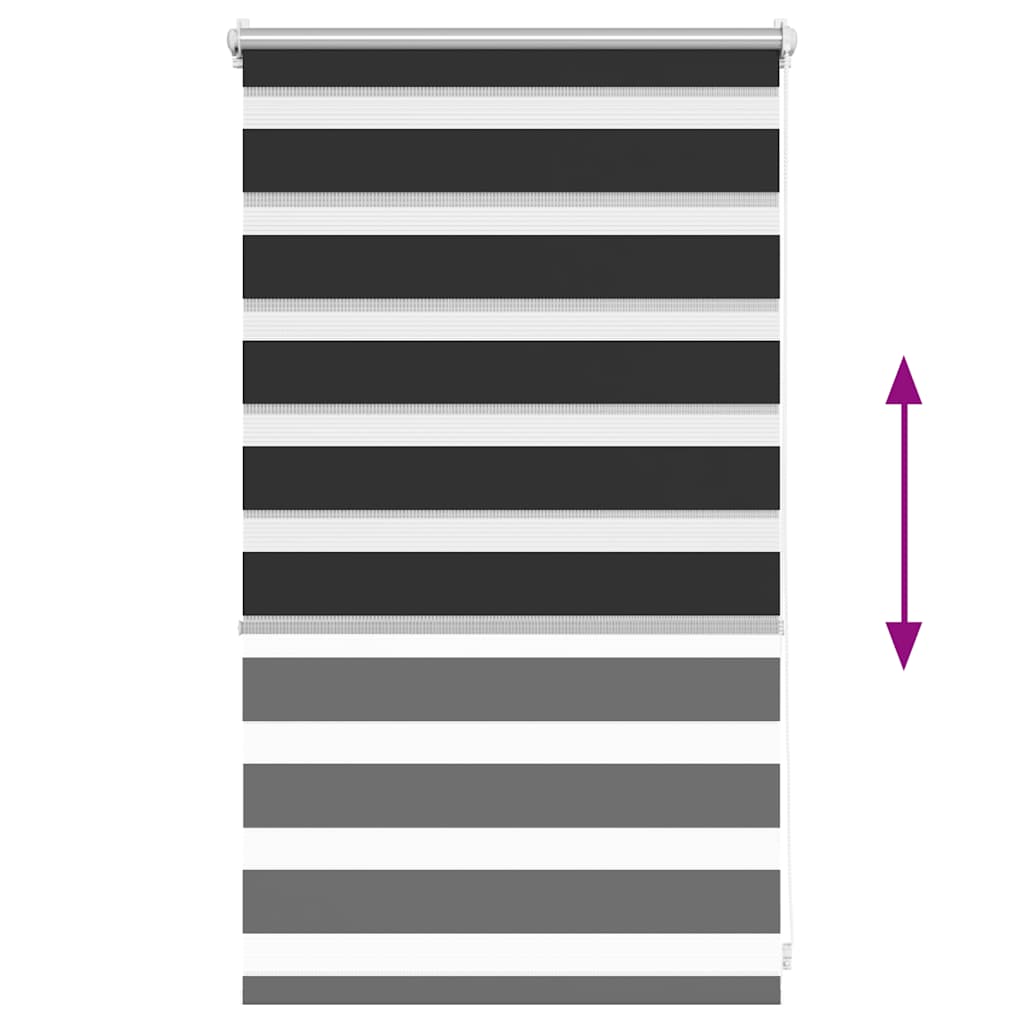 Tenda Oscurante a Rullo a Zebra 50 x 100 cm Nera  cod mxl 52351