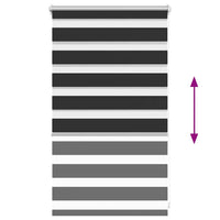 Tenda Oscurante a Rullo a Zebra 50 x 100 cm Nera  cod mxl 52351