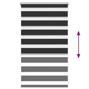 Tenda Oscurante a Rullo a Zebra 50 x 100 cm Nera  cod mxl 52351